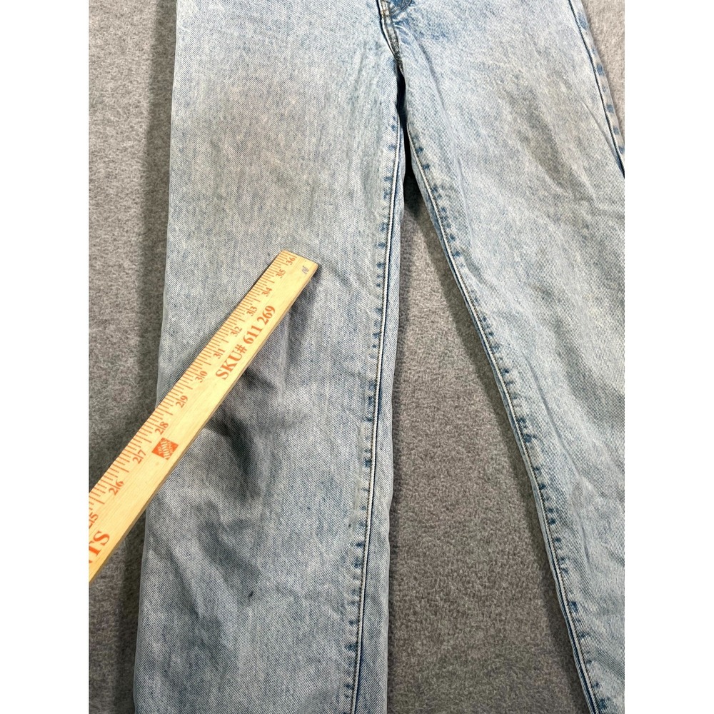 Levi's Ribcage Straight Ankle Jeans Womens 25 Blue Denim Cotton Light Wash - Picture 15 of 16